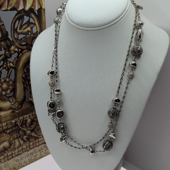 Chico's Silver Filigree Necklace - Picture 2 of 4